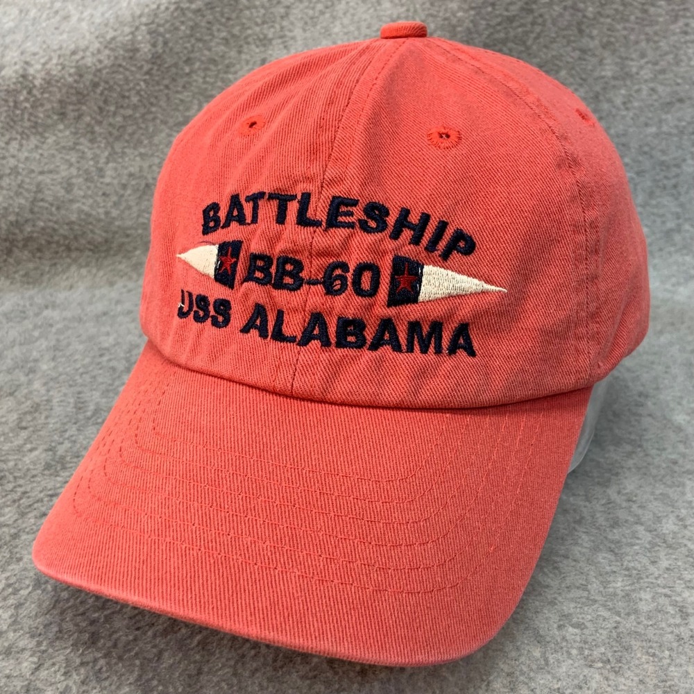 USS Alabama BB-60 Battleship Child Red J Hats Baseball Cap Adjustable Size Child